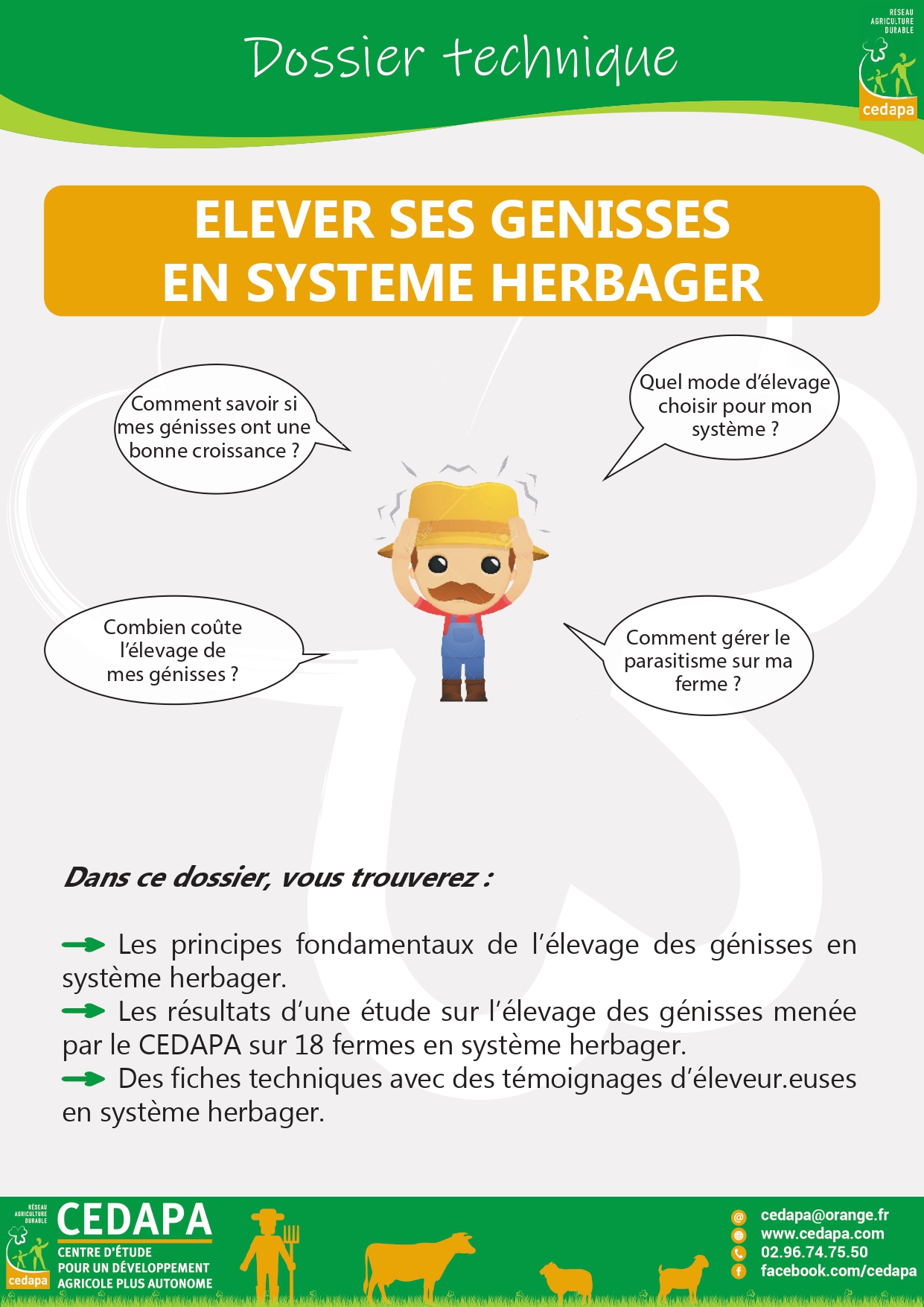 Elevage des génisses en système herbager