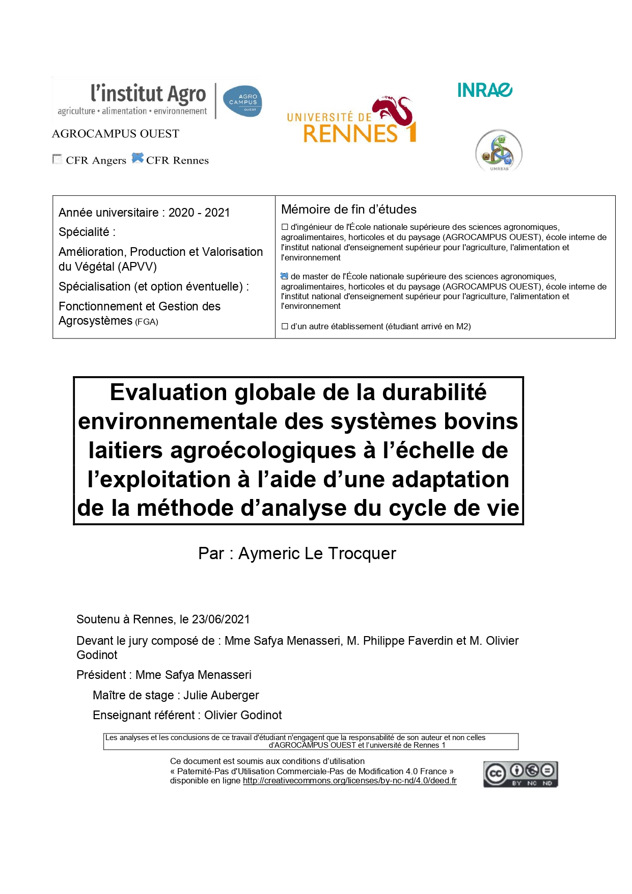 Durabilité des élevages herbagers