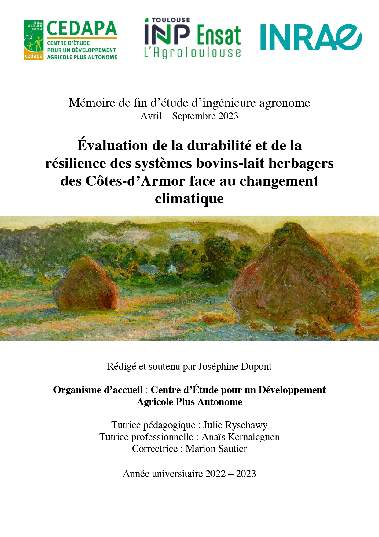 Evaluation durabilité et résilience SHE